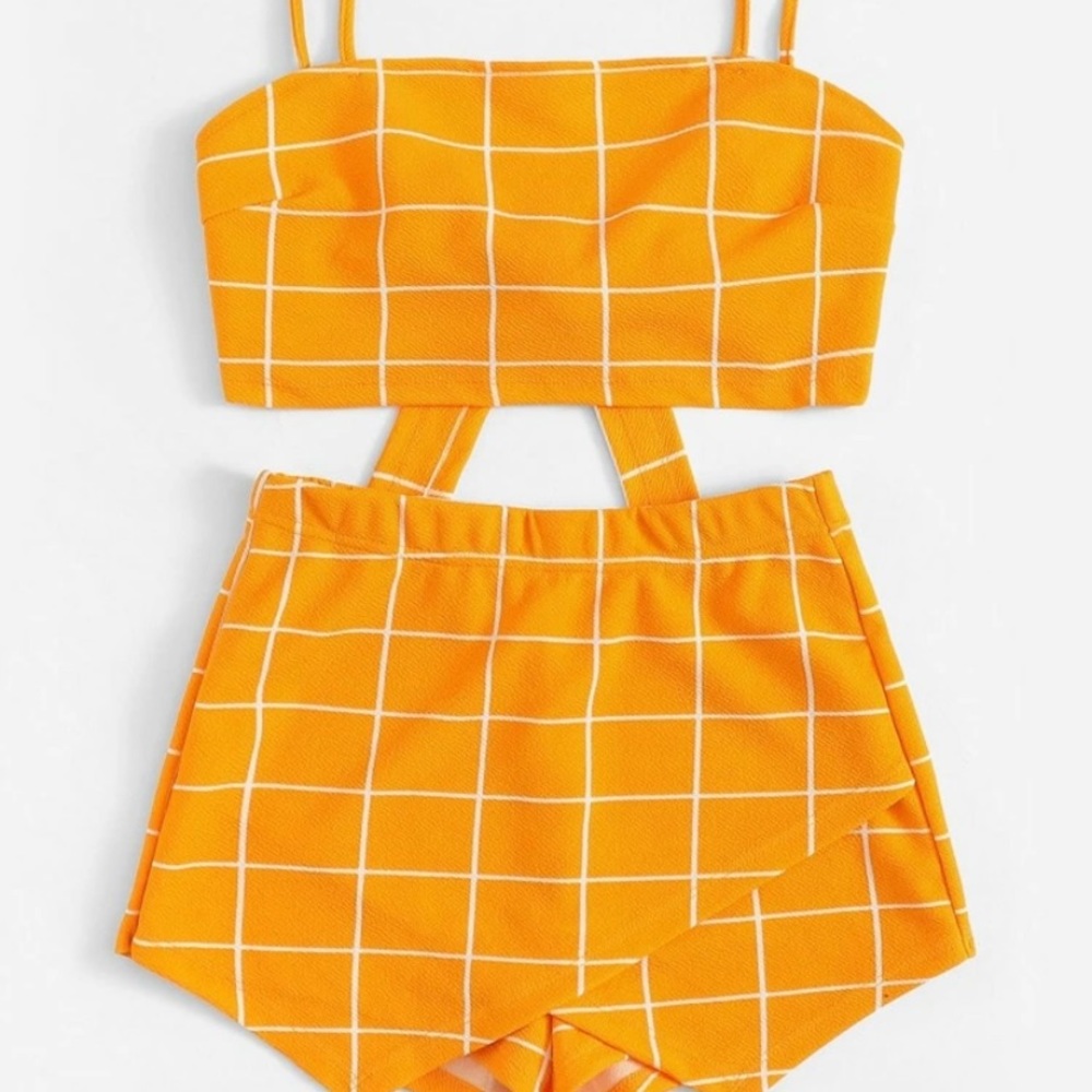 2 piece skort set